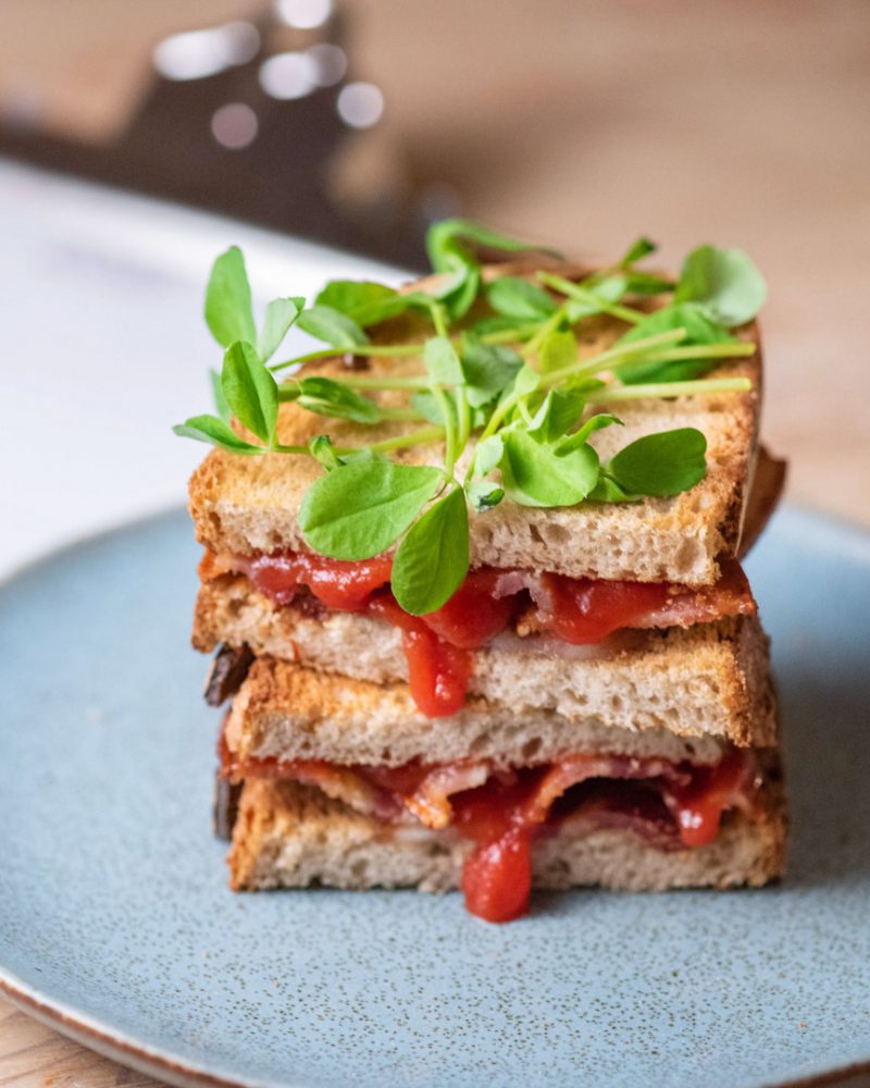 Bacon butty food photography-Rebekah sarah food photography